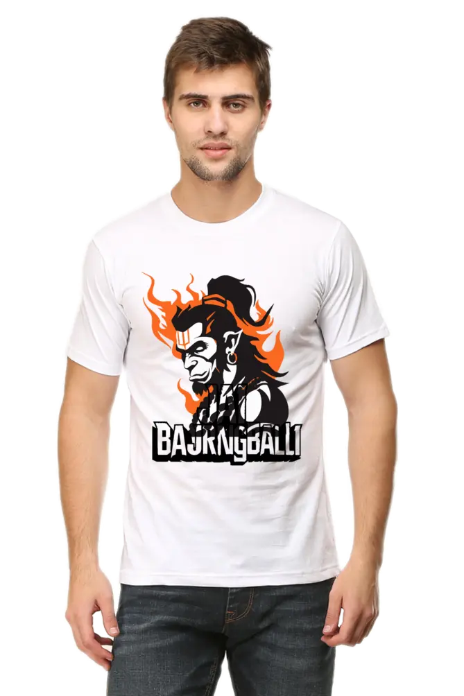 Hanuman The Symbol of Devotion and Strength T-Shirt | Regular Fit Vastrdhamm