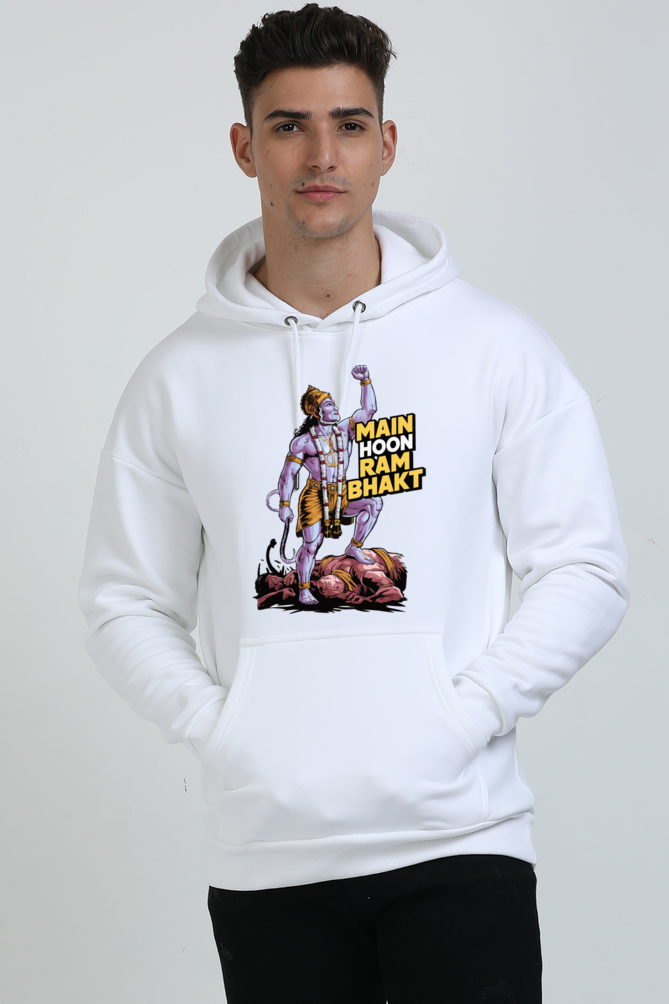 Hanuman Mighty Devotee Oversized Hooded Sweatshirt T-Shirts for Men Vastrdhamm