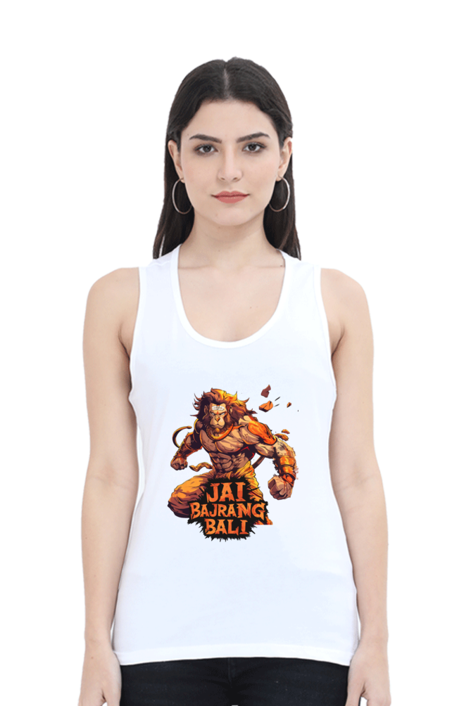 Hanuman DevoteeTank Top T-Shirts for Women Vastrdhamm