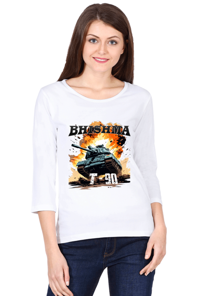 Bhishma T-90 Pride Round Neck Full Sleeve T-Shirts for Women Vastrdhamm