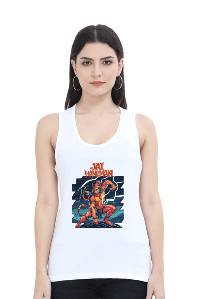 Hanuman Sacred MightTank Top T-Shirts for Women Vastrdhamm