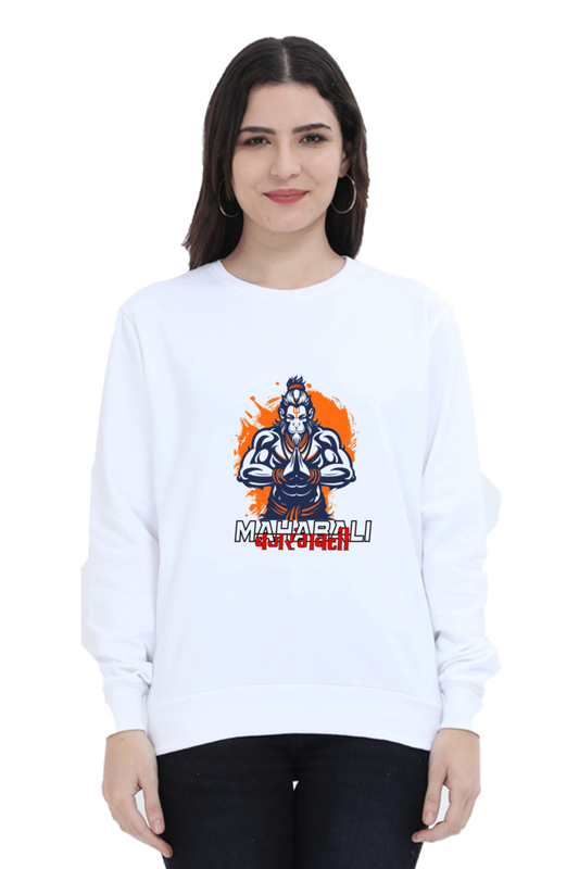 Hanuman Devotional PowerSweatshirt T-Shirts for Women Vastrdhamm