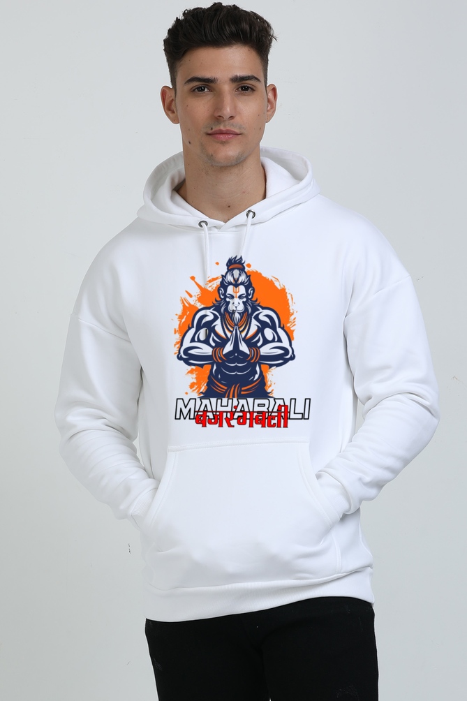 Hanuman Divine Energy Oversized Hooded Sweatshirt T-Shirts for Men Vastrdhamm