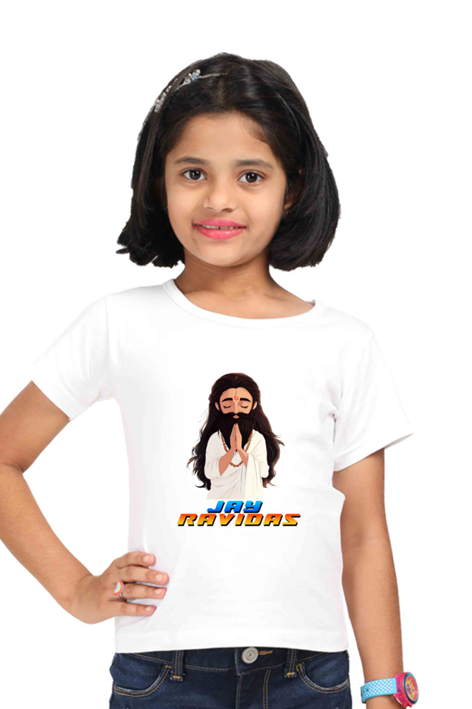 Ravidas Devotion Round Neck Half Sleeve Classic T-Shirts for Girl Vastrdhamm