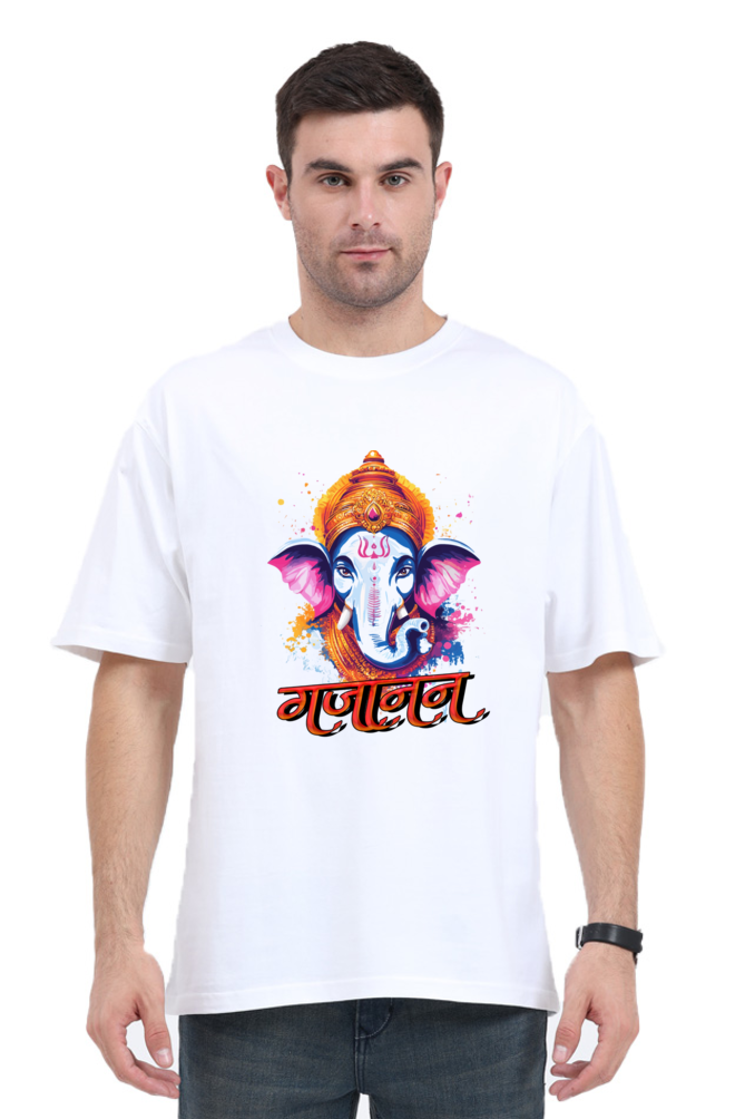 Ganesha Blessings Oversized Classic T-Shirts for Men Vastrdhamm