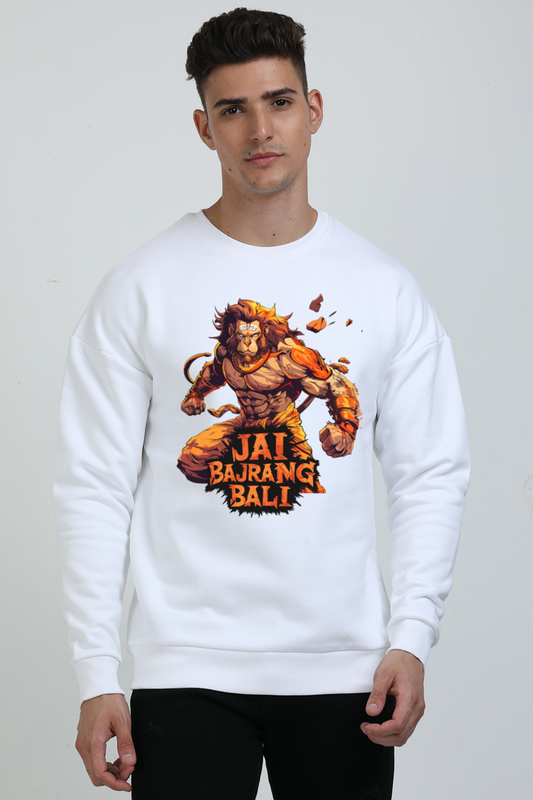 Hanuman Devotee Oversized Sweatshirt T-Shirts for Men Vastrdhamm