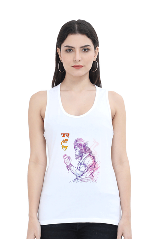 Hanuman Celestial GuardianTank Top T-Shirts for Women Vastrdhamm