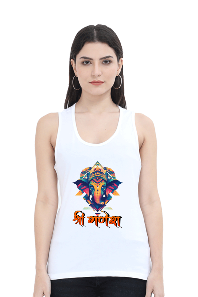 Ganesha BlessingsTank Top T-Shirts for Women Vastrdhamm