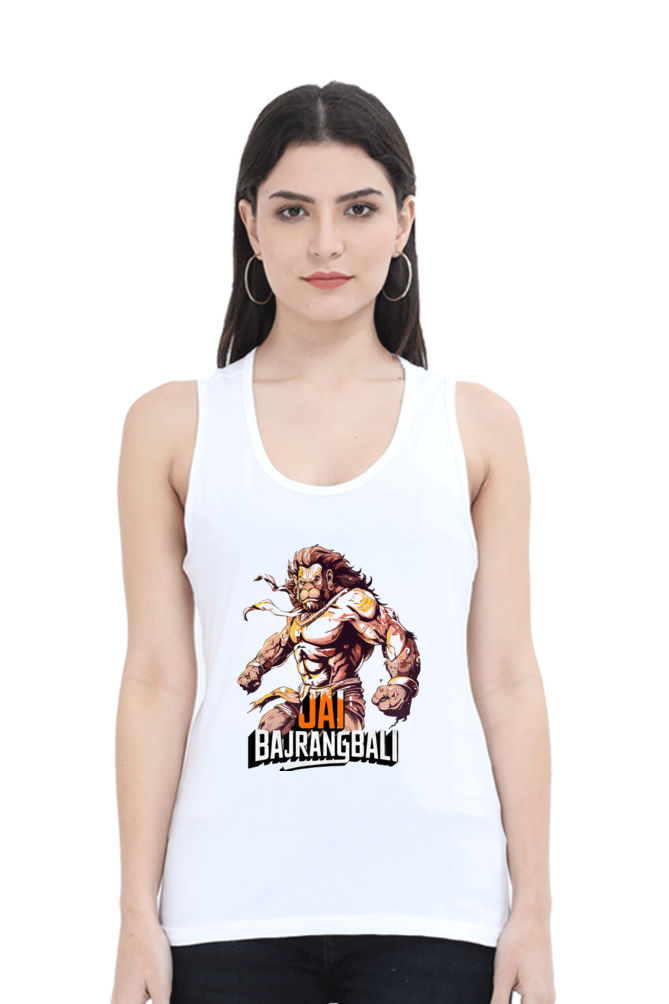 Hanuman StrongTank Top T-Shirts for Women Vastrdhamm