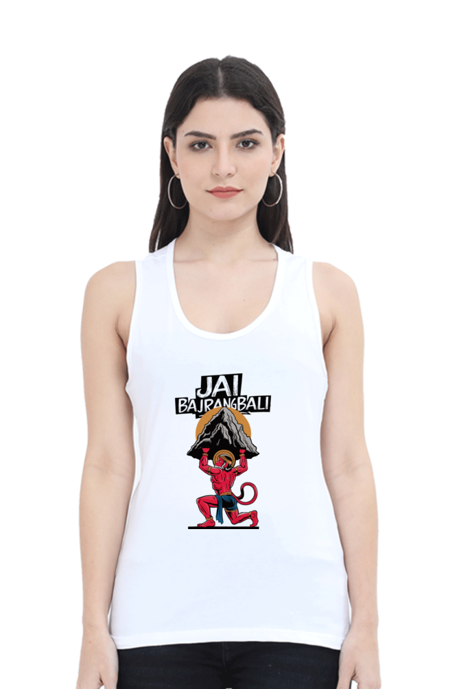 Hanuman Divine EnergyTank Top T-Shirts for Women Vastrdhamm