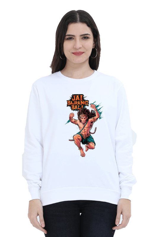 Hanuman Devotional HeroSweatshirt T-Shirts for Women Vastrdhamm