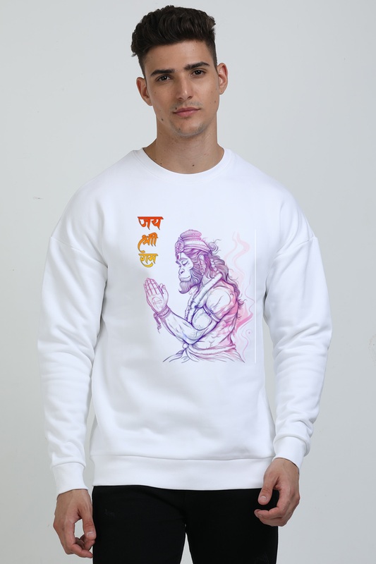 Hanuman Divine Dynamo Oversized Sweatshirt T-Shirts for Men Vastrdhamm