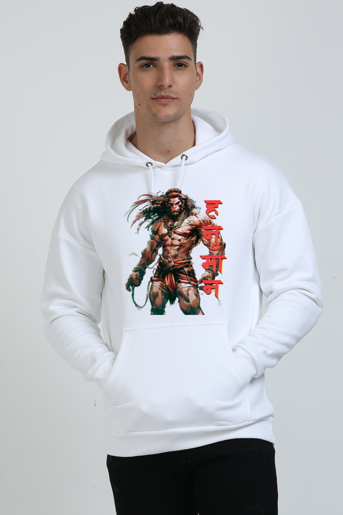 Hanuman Cosmic Power Oversized Hooded Sweatshirt T-Shirts for Men Vastrdhamm