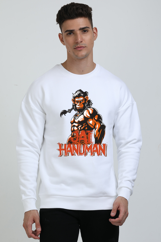 Hanuman Warrior Spirit Oversized Sweatshirt T-Shirts for Men Vastrdhamm