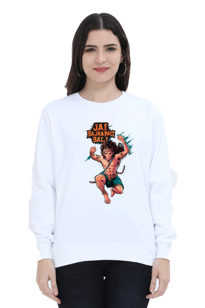 Hanuman Devotional HeroSweatshirt T-Shirts for Women Vastrdhamm