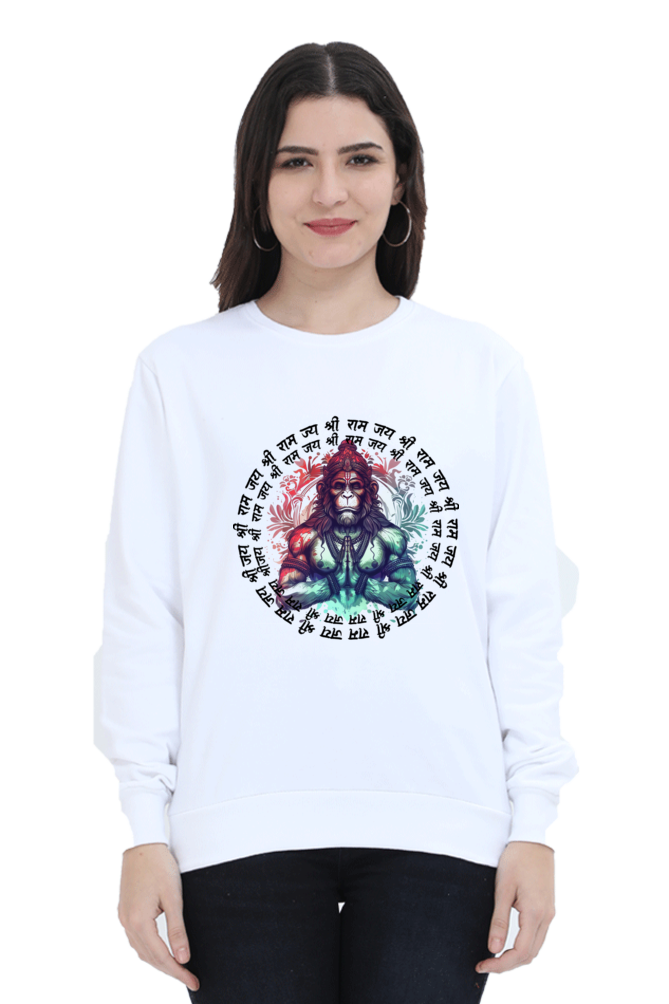 Hanuman Unyielding StrengthSweatshirt T-Shirts for Women Vastrdhamm