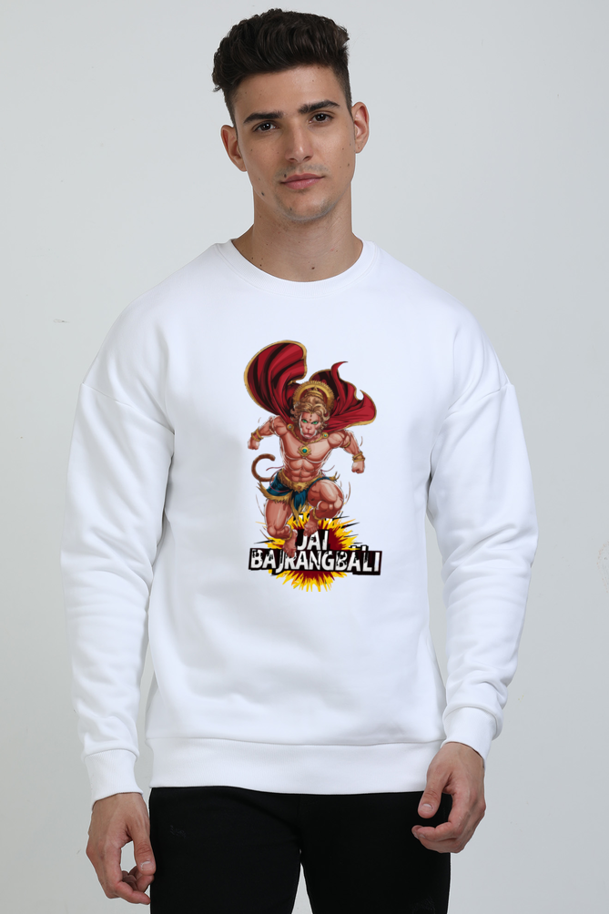 Hanuman Valor Oversized Sweatshirt T-Shirts for Men Vastrdhamm