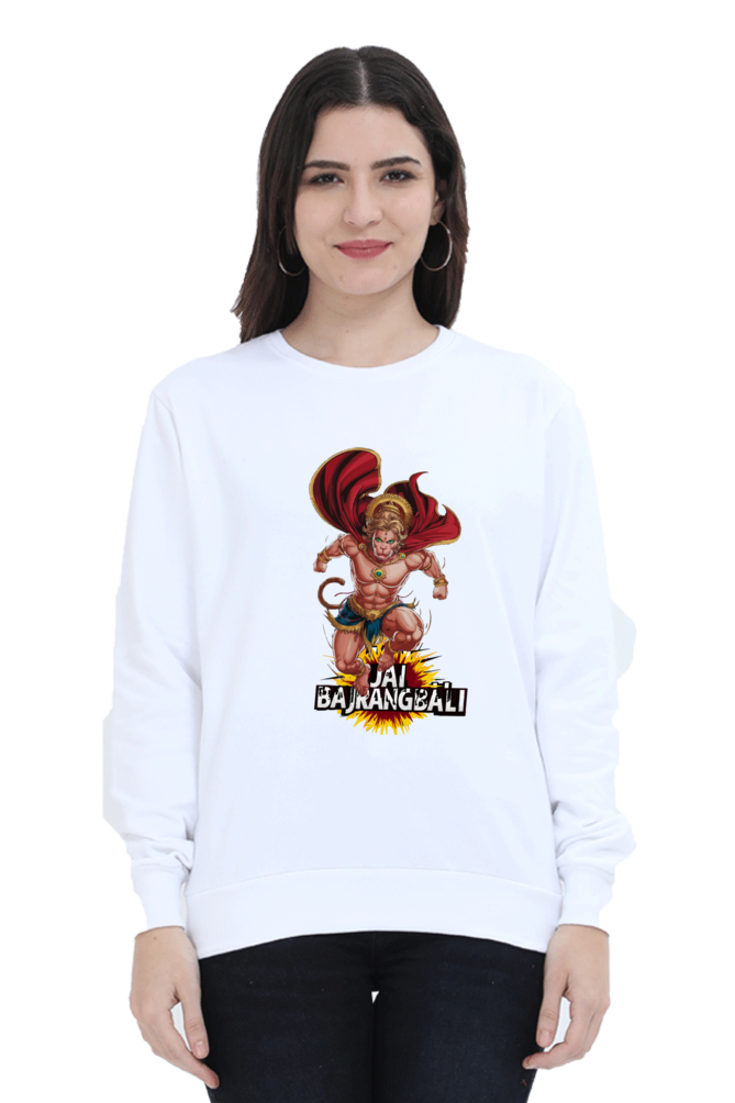 Hanuman Valor UnleashedSweatshirt T-Shirts for Women Vastrdhamm