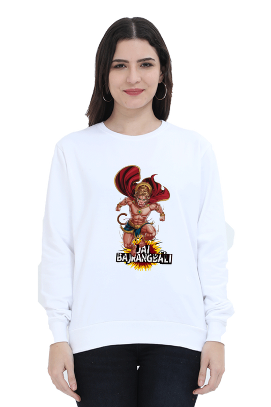 Hanuman Valor UnleashedSweatshirt T-Shirts for Women Vastrdhamm