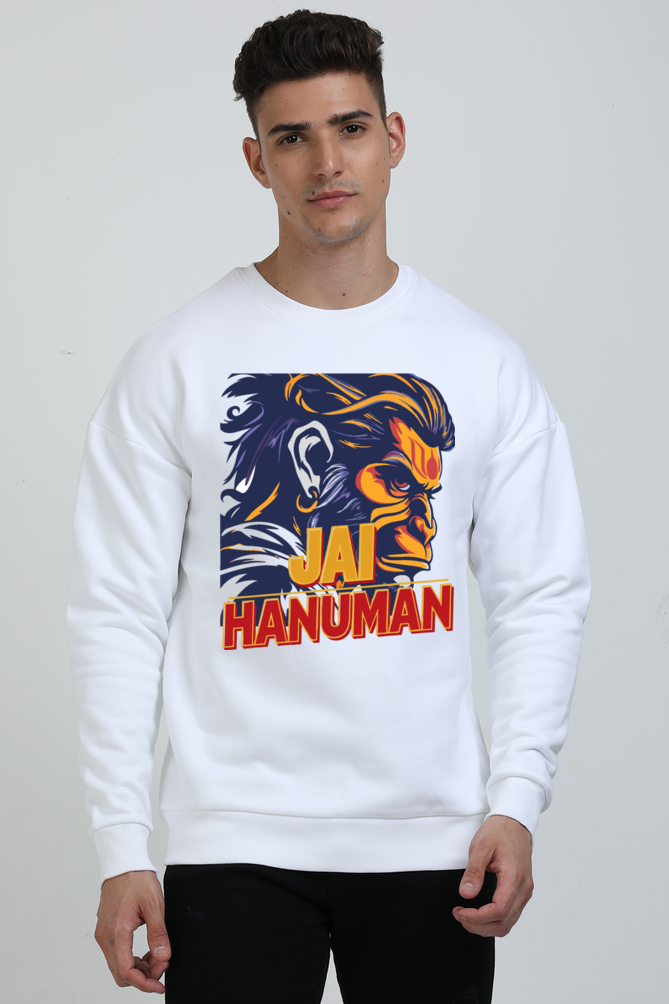 Hanuman Heroic Strength Oversized Sweatshirt T-Shirts for Men Vastrdhamm