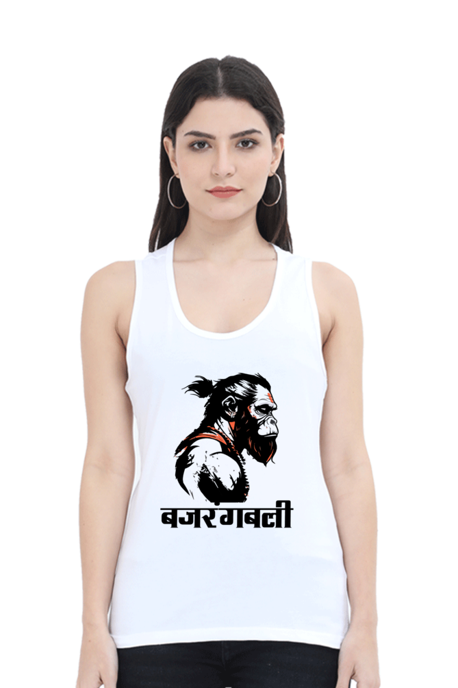 Hanuman BhaktiTank Top T-Shirts for Women Vastrdhamm