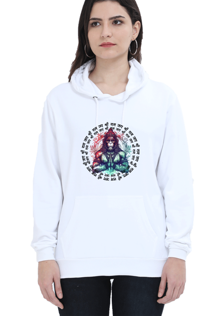 Hanuman Majestic DevotionHoodie Sweatshirt T-Shirts for Women Vastrdhamm