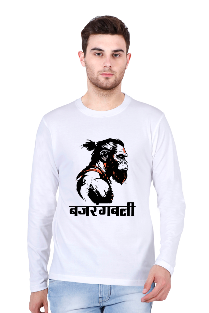 Fearsome Hanuman Ji Round Neck Full Sleeve Vastrdhamm