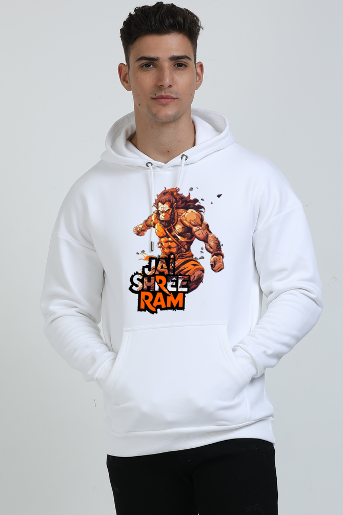 Hanuman Devotee Oversized Hooded Sweatshirt T-Shirts for Men Vastrdhamm