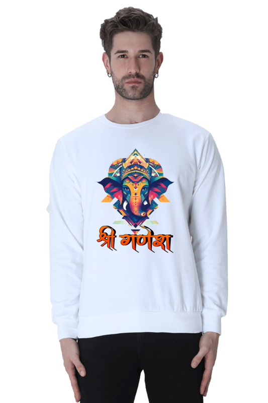 Jai Ganesha Protector Sweatshirt T-Shirts for Men Vastrdhamm