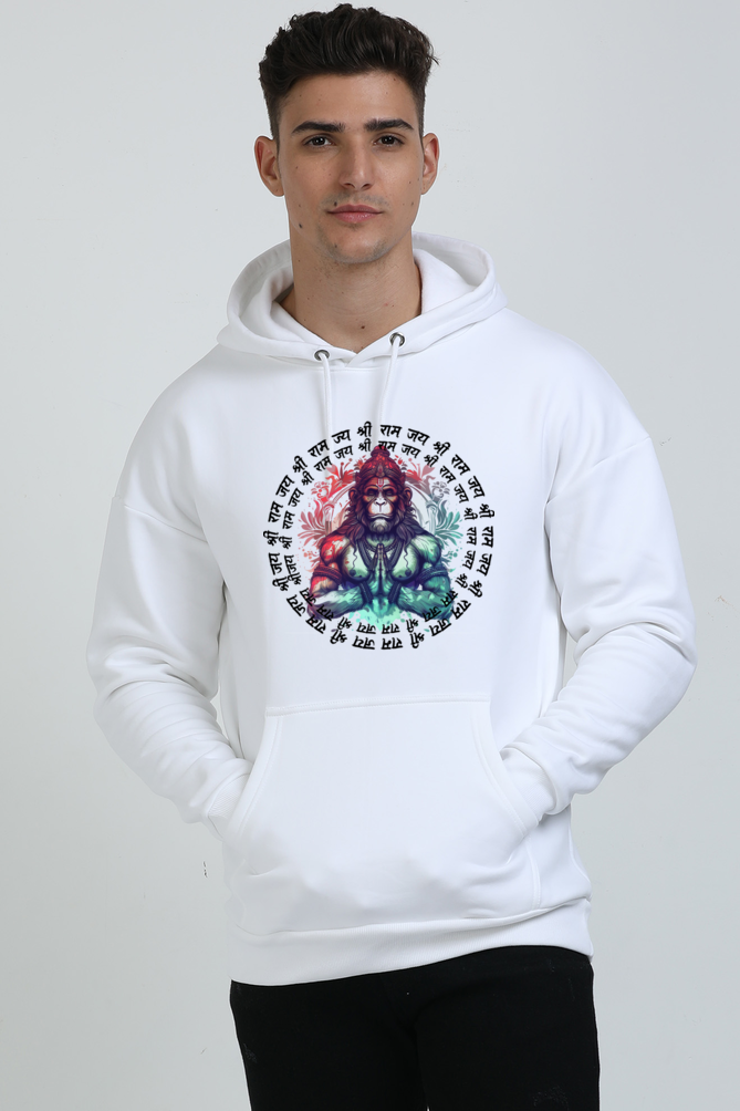 Hanuman Primal Force Oversized Hooded Sweatshirt T-Shirts for Men Vastrdhamm