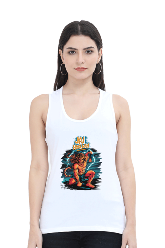 Hanuman Divine DynamoTank Top T-Shirts for Women Vastrdhamm