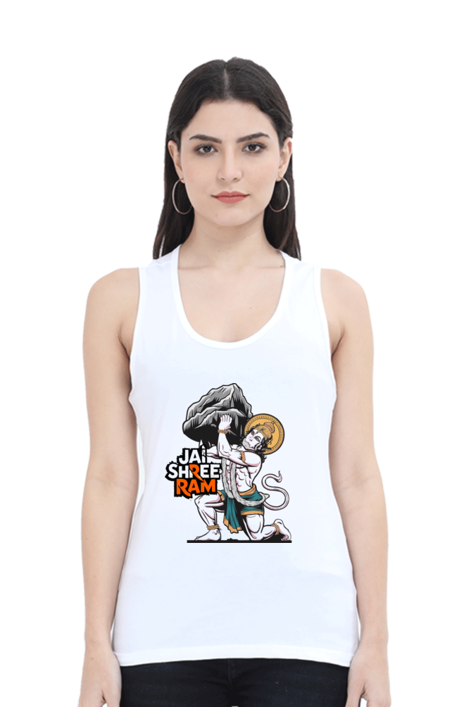 Hanuman Mountain CarrierTank Top T-Shirts for Women Vastrdhamm