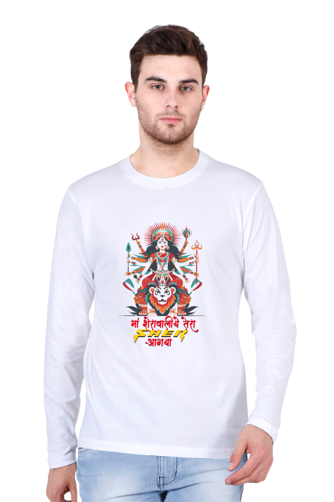 Invincible Ma Durga Ji Round Neck Full Sleeve Vastrdhamm