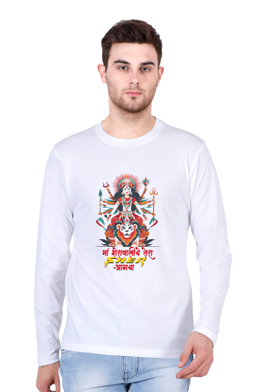 Invincible Ma Durga Ji Round Neck Full Sleeve Vastrdhamm