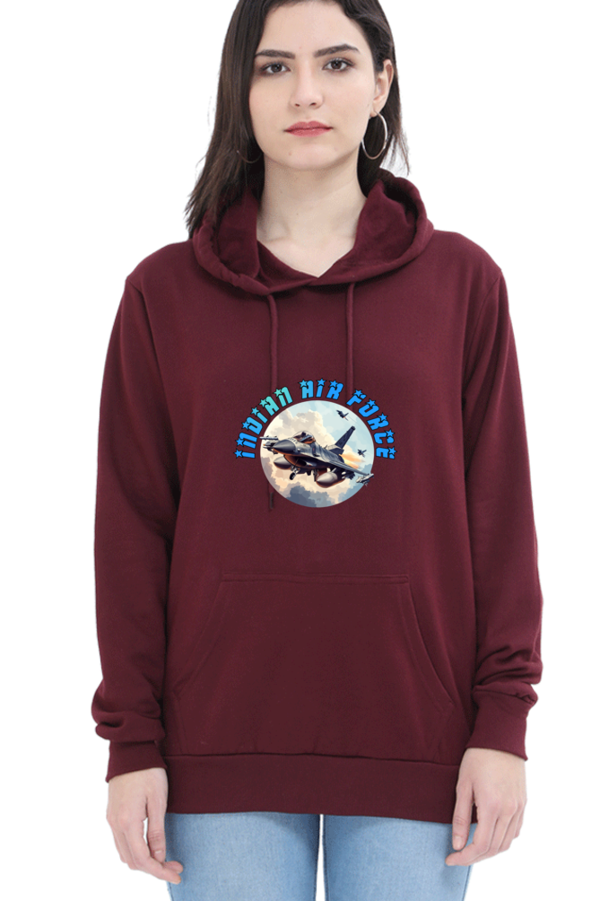 Sky Warriors: Indian Air Force Hoodie Sweatshirt T-Shirts for Women Vastrdhamm