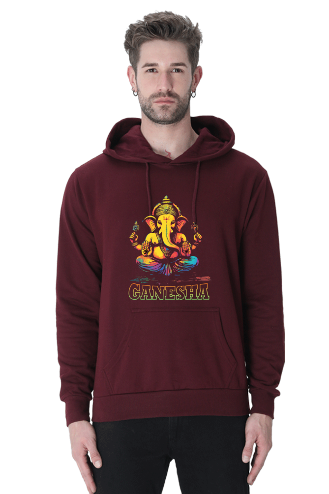 Jai Ganesha Glory Hoodie Sweatshirt T-Shirts for Men Vastrdhamm