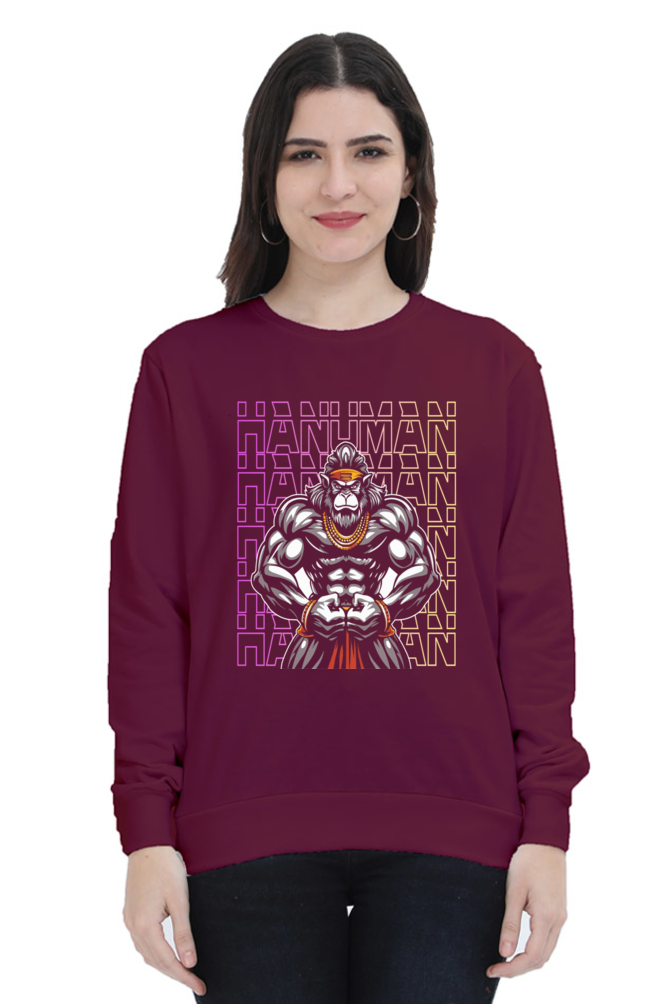 Hanuman Supreme DevotionSweatshirt T-Shirts for Women Vastrdhamm