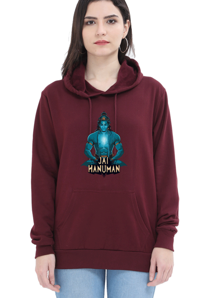 Hanuman Bhakti WarriorHoodie Sweatshirt T-Shirts for Women Vastrdhamm