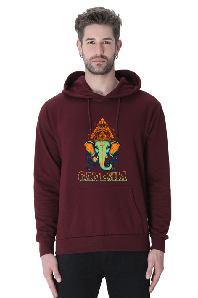 Jai Ganesha Power Hoodie Sweatshirt T-Shirts for Men Vastrdhamm