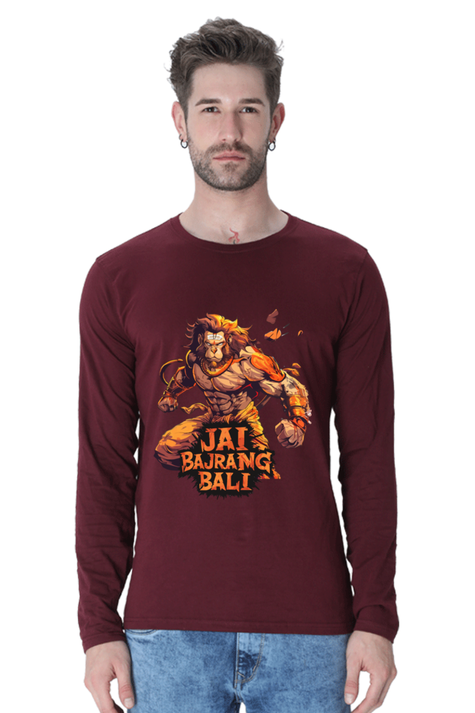 Majestic Hanuman Ji Round Neck Full Sleeve Vastrdhamm