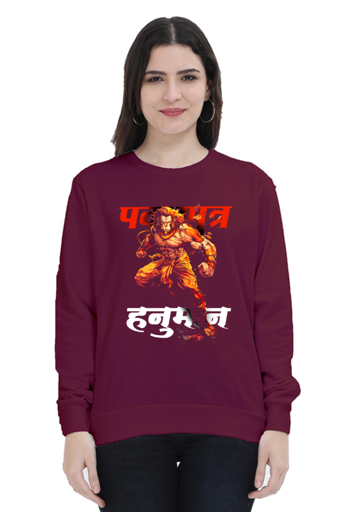 Hanuman Divine PowerhouseSweatshirt T-Shirts for Women Vastrdhamm