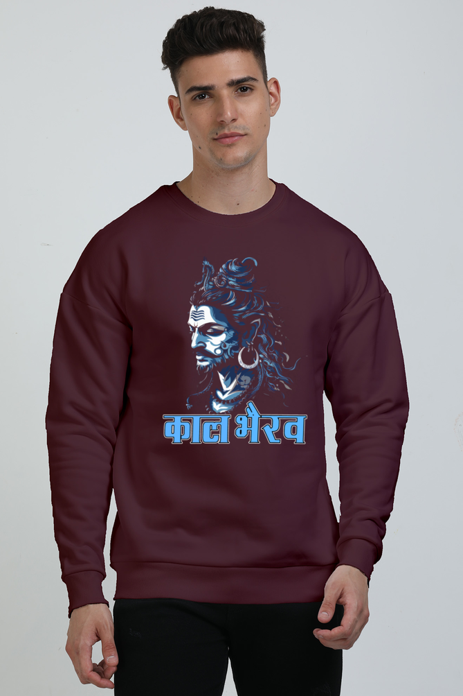 Shiv Ji Trishul Power Oversized Sweatshirt T-Shirts  for Men Vastrdhamm