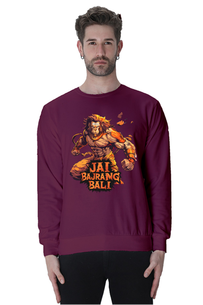 Hanuman Devotional Power Sweatshirt T-Shirts for Men Vastrdhamm