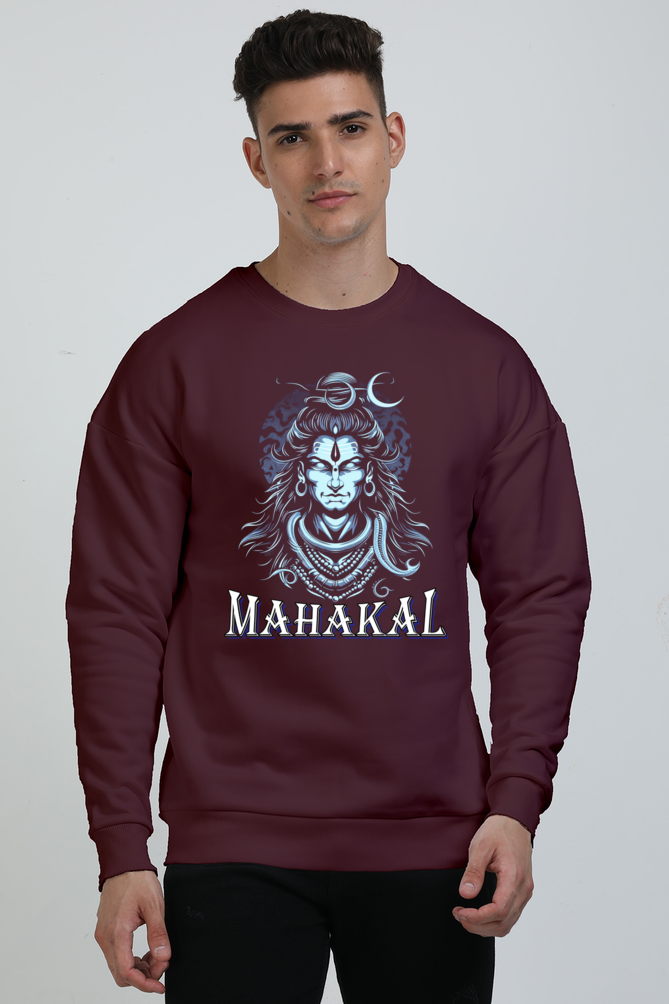 Shiv Ji Divine Power Oversized Sweatshirt T-Shirts  for Men Vastrdhamm