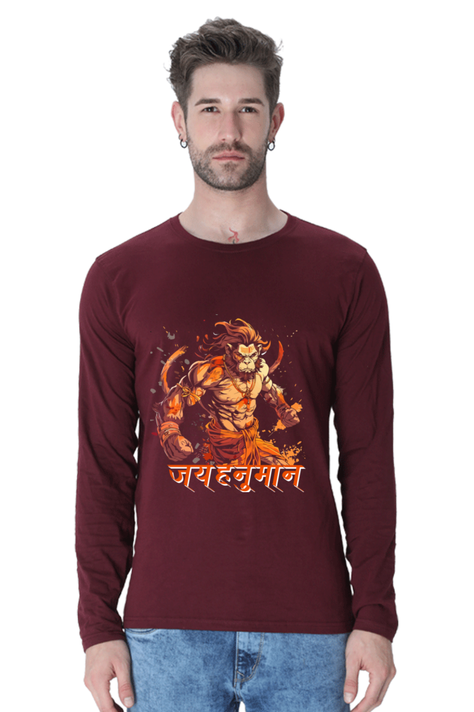 Resolute Hanuman Ji Round Neck Full Sleeve Vastrdhamm