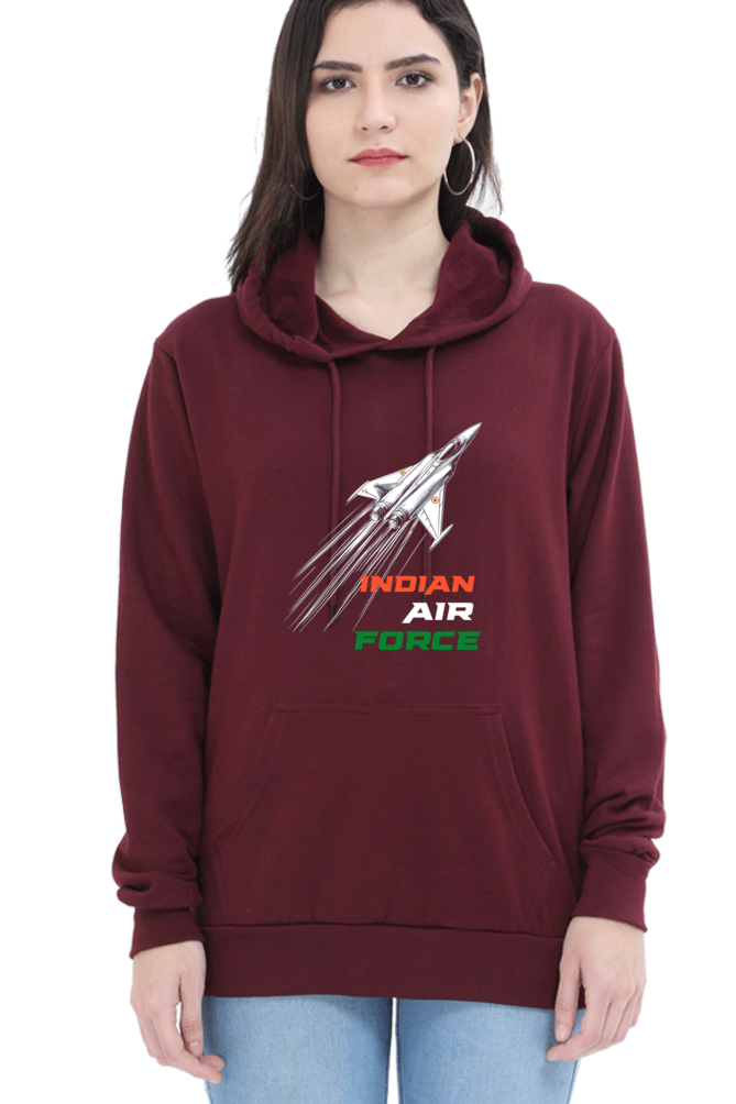 Blue Sky Defenders Indian Air Force. Hoodie Sweatshirt T-Shirts for Women Vastrdhamm