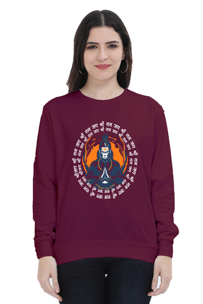 Hanuman Mountain LifterSweatshirt T-Shirts for Women Vastrdhamm