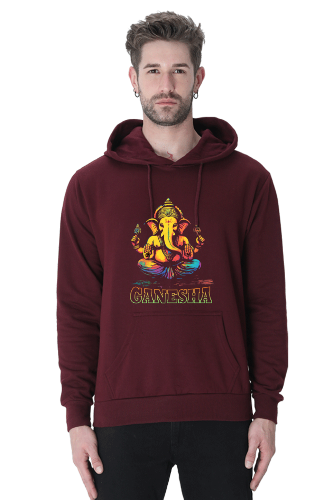 Jai Ganesha Glory Hoodie Sweatshirt T-Shirts for Men Vastrdhamm