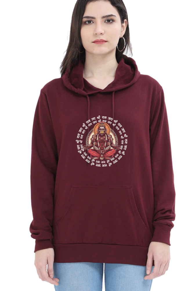 Hanuman Supreme DevotionHoodie Sweatshirt T-Shirts for Women Vastrdhamm