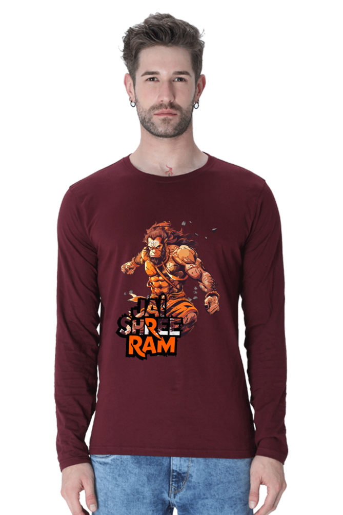 Vigorous Hanuman Ji Round Neck Full Sleeve Vastrdhamm